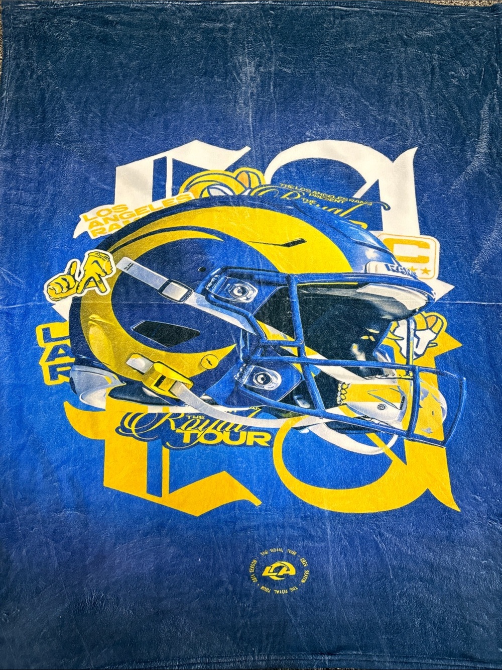 Los Angeles Rams Graphic plush Throw Blanket